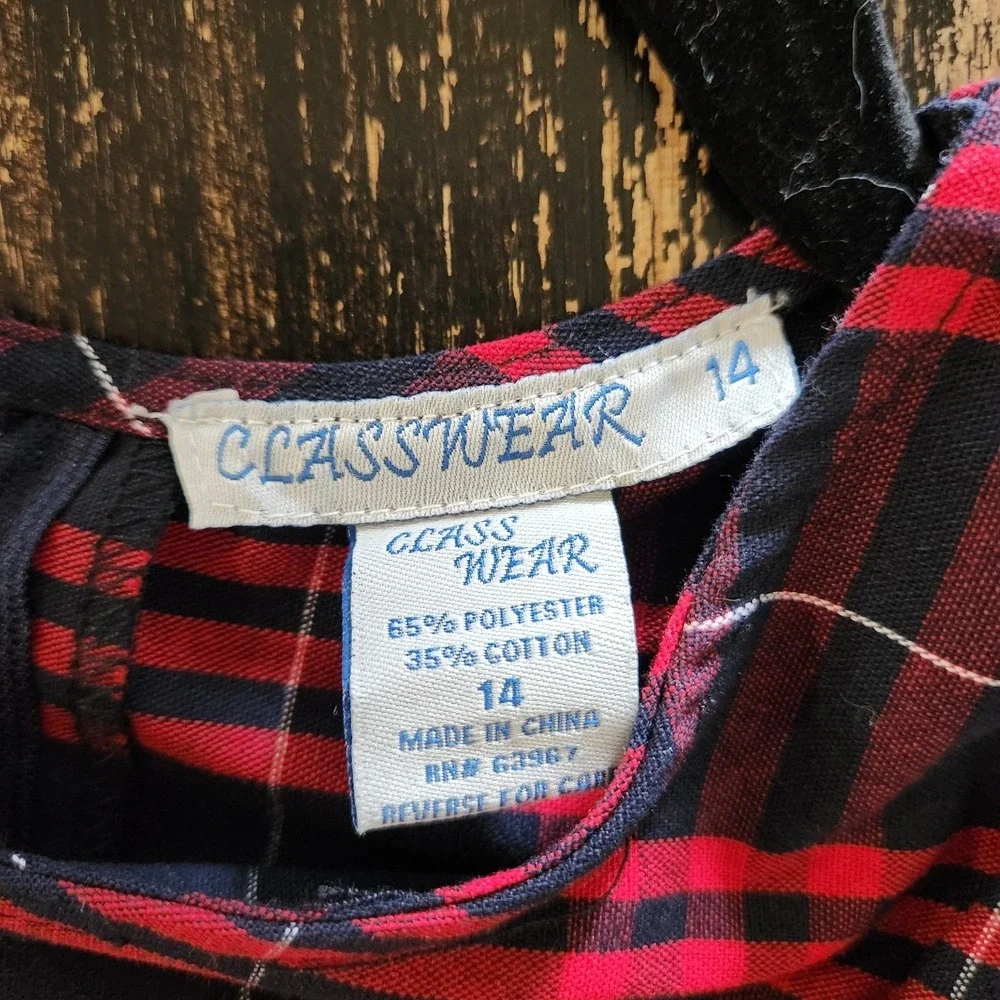 Classwear Uniform Jumper Dress Girls sz 14 Sleeveless Plaid Pleated NWT Lot of 2